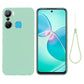 Pure Color Liquid Silicone Shockproof Phone Case