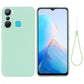 Pure Color Liquid Silicone Shockproof Phone Case