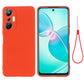 Pure Color Liquid Silicone Shockproof Phone Case