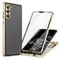 HD Full Cover Magnetic Metal Tempered Glass Phone Case