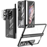 Magnetic Hinges Plating Phone Case with Holder