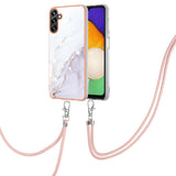 Electroplating Marble IMD TPU Phone Case with Lanyard