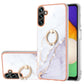Electroplating Marble IMD TPU Phone Case with Ring Holder