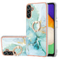 Electroplating Marble IMD TPU Phone Case with Ring Holder