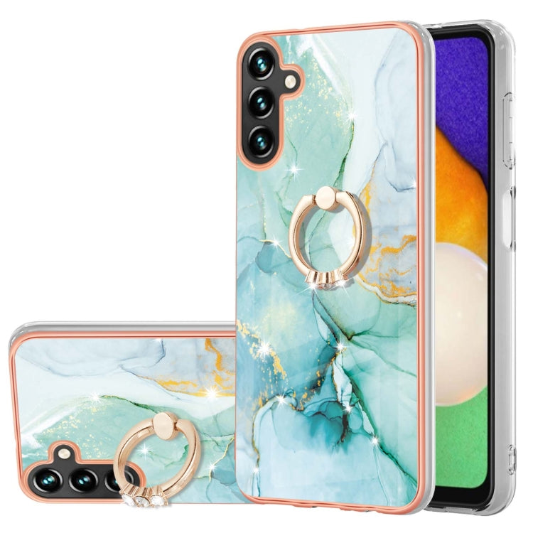 Electroplating Marble IMD TPU Phone Case with Ring Holder