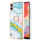 Electroplating Marble IMD TPU Phone Case with Ring Holder
