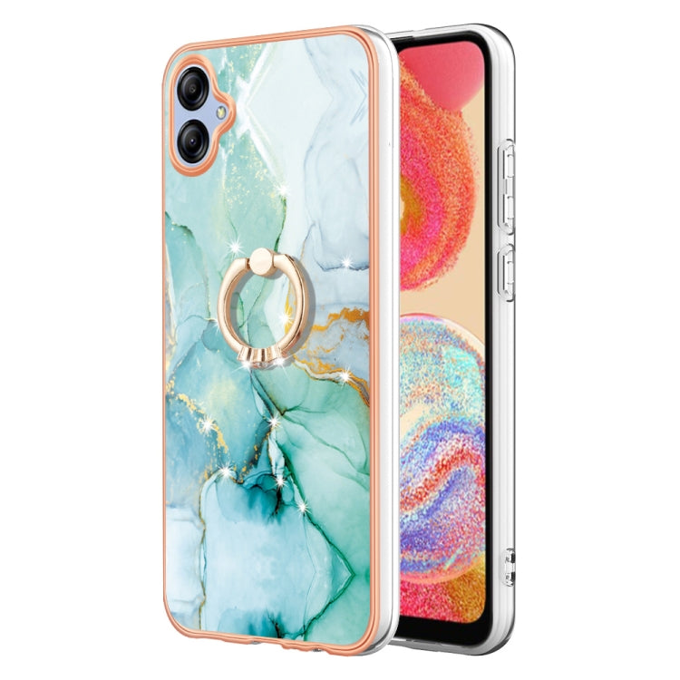 Electroplating Marble IMD TPU Phone Case with Ring Holder