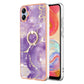 Electroplating Marble IMD TPU Phone Case with Ring Holder