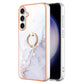 Electroplating Marble IMD TPU Phone Case with Ring Holder