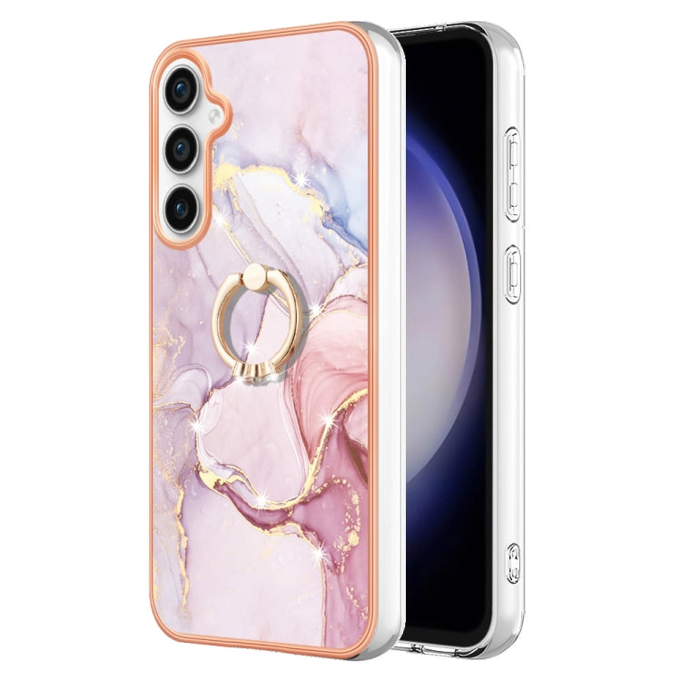 Electroplating Marble IMD TPU Phone Case with Ring Holder