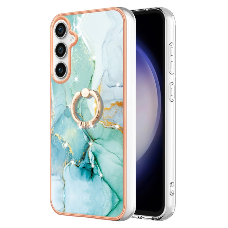 Electroplating Marble IMD TPU Phone Case with Ring Holder