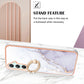 Electroplating Marble IMD TPU Phone Case with Ring Holder