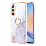 Electroplating Marble IMD TPU Phone Case with Ring Holder