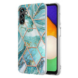Electroplating Splicing Marble TPU Phone Case