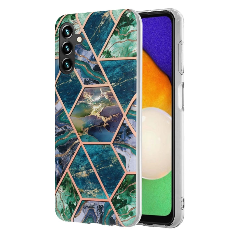 Electroplating Splicing Marble TPU Phone Case