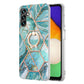 Splicing Marble Flower IMD TPU Phone Case Ring Holder