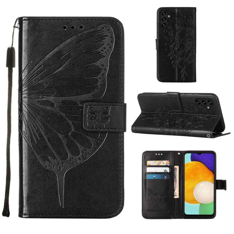 Embossed Butterfly Leather Phone Case