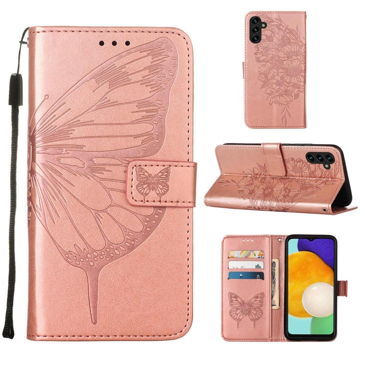 Embossed Butterfly Leather Phone Case