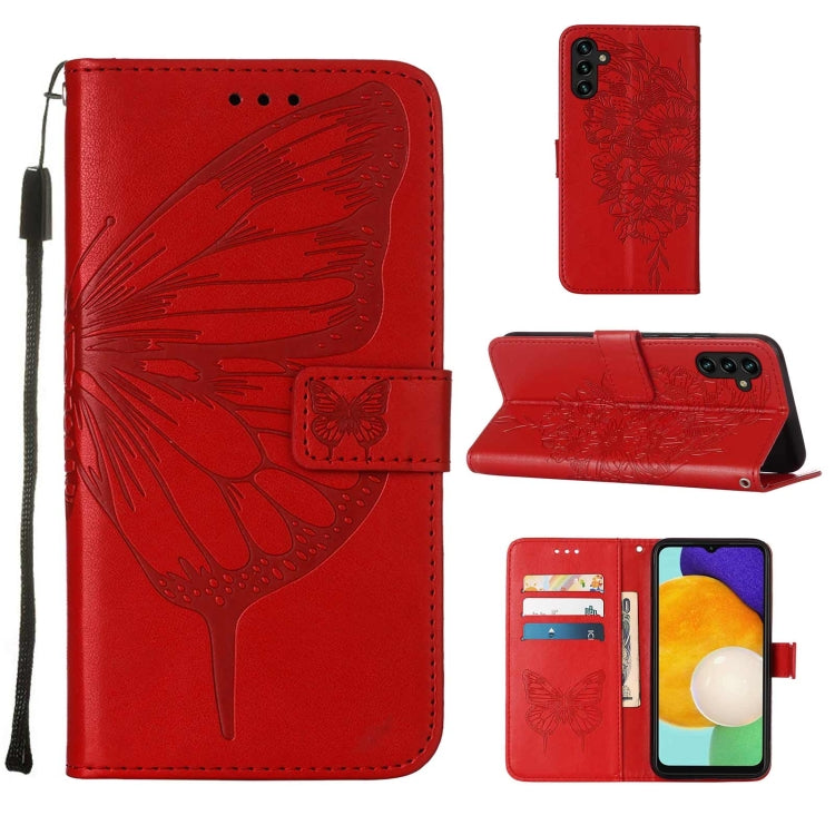 Embossed Butterfly Leather Phone Case