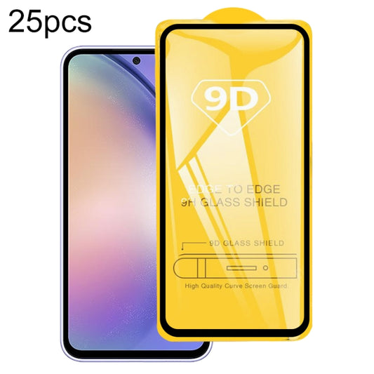 25pcs 9D Full Glue Full Screen Tempered Glass Film