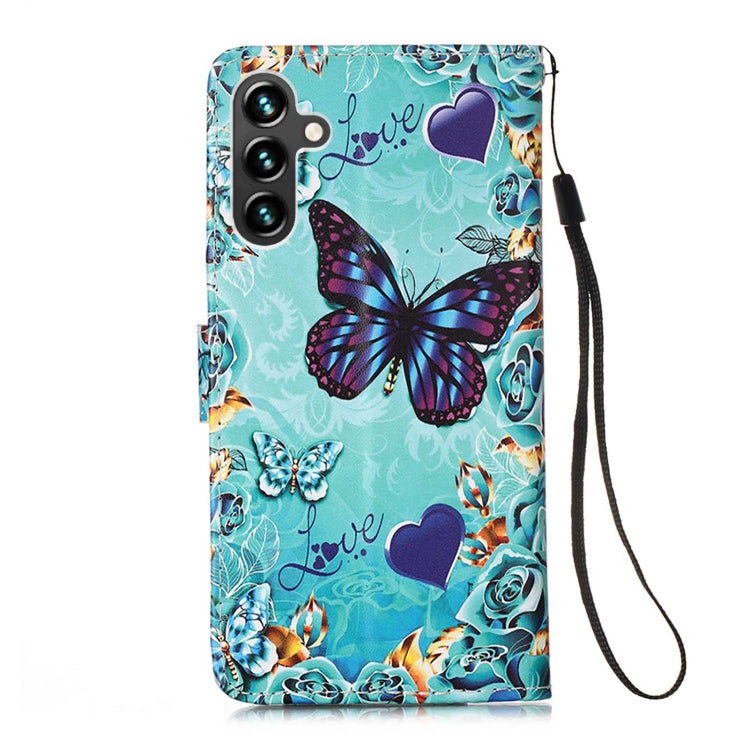 Colored Drawing Pattern Plain Weave Leather Phone Case