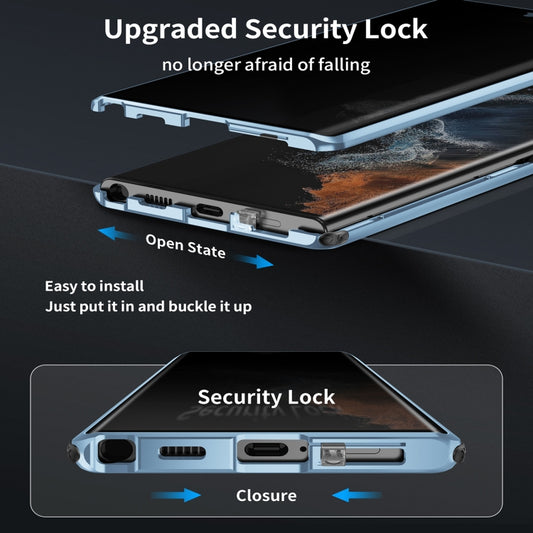 Anti-peeping Magnetic Double-sided Tempered Glass Phone Case