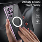HD Full Cover Magsafe Magnetic Metal Tempered Glass Phone Case