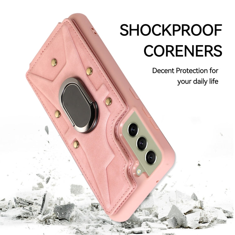 Armor Ring Wallet Back Cover Phone Case