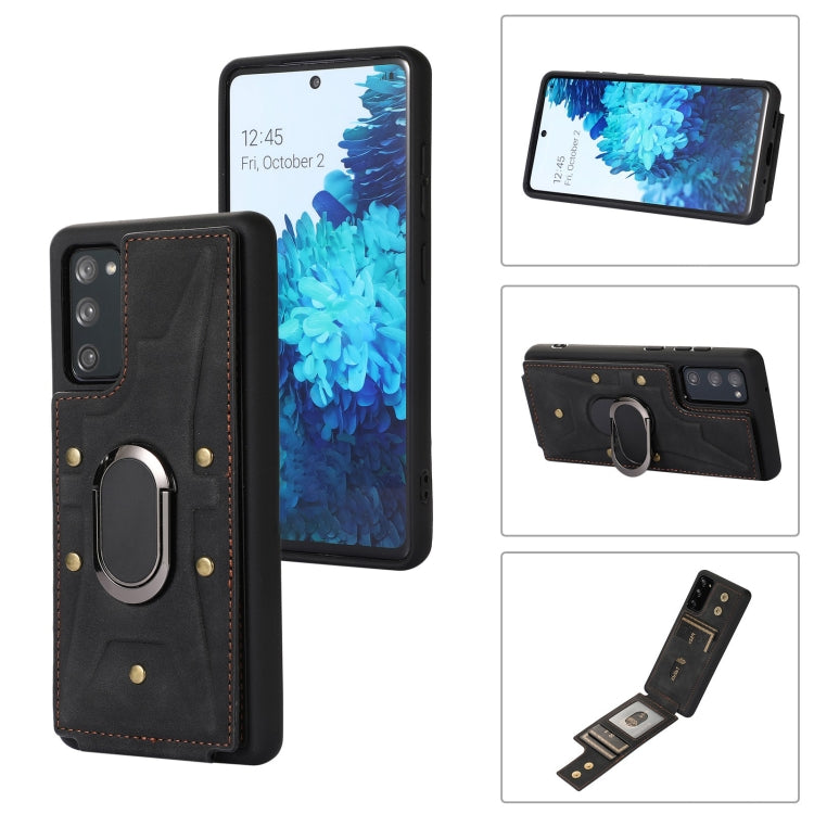 Armor Ring Wallet Back Cover Phone Case