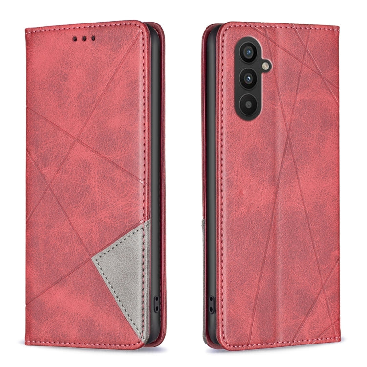 Prismatic Invisible Magnetic Leather Phone Case
