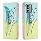 Colored Drawing Pattern Leather Phone Case