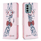 Colored Drawing Pattern Leather Phone Case