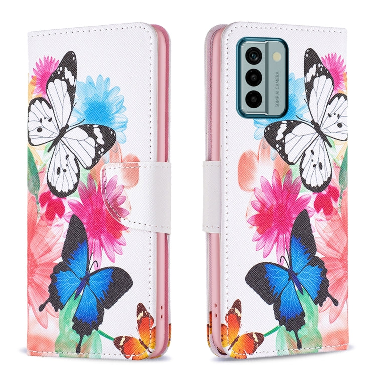 Colored Drawing Pattern Leather Phone Case