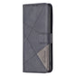 Magnetic Buckle Rhombus Texture Leather Phone Case