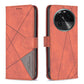Magnetic Buckle Rhombus Texture Leather Phone Case