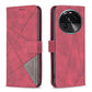 Magnetic Buckle Rhombus Texture Leather Phone Case