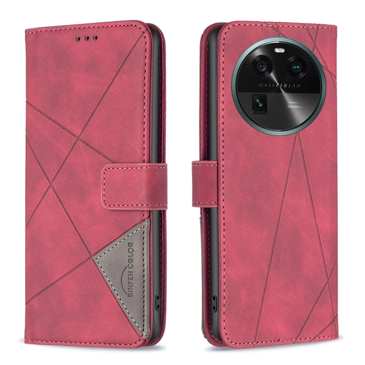 Magnetic Buckle Rhombus Texture Leather Phone Case