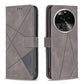 Magnetic Buckle Rhombus Texture Leather Phone Case