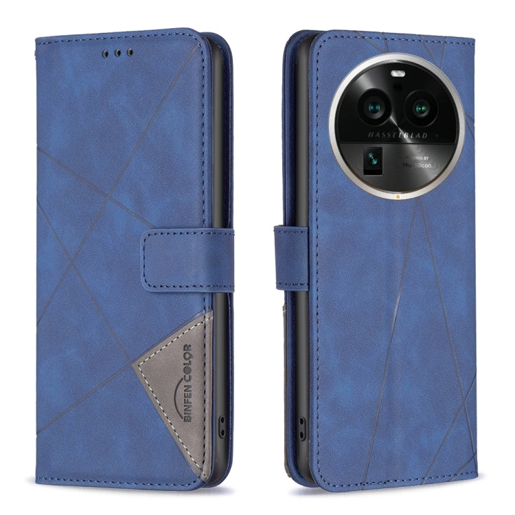 Magnetic Buckle Rhombus Texture Leather Phone Case