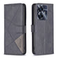 Magnetic Buckle Rhombus Texture Leather Phone Case