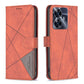 Magnetic Buckle Rhombus Texture Leather Phone Case