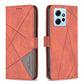 Magnetic Buckle Rhombus Texture Leather Phone Case