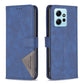 Magnetic Buckle Rhombus Texture Leather Phone Case