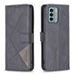 Magnetic Buckle Rhombus Texture Leather Phone Case