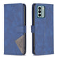 Magnetic Buckle Rhombus Texture Leather Phone Case