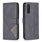 Magnetic Buckle Rhombus Texture Leather Phone Case