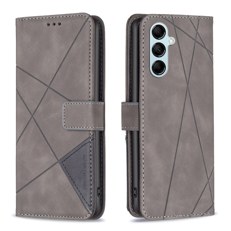 Magnetic Buckle Rhombus Texture Leather Phone Case
