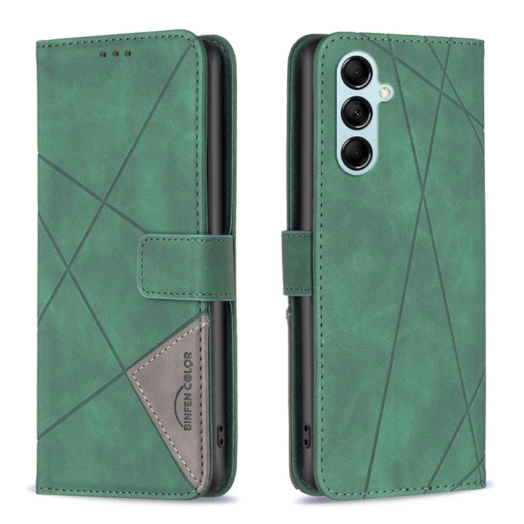 Magnetic Buckle Rhombus Texture Leather Phone Case
