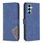 Magnetic Buckle Rhombus Texture Leather Phone Case