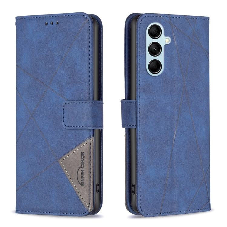 Magnetic Buckle Rhombus Texture Leather Phone Case